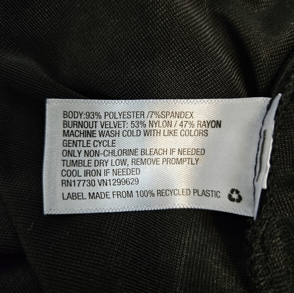 Knox Rose Black Velvet & Sheer Panel Duster Kimono‎ Size M/L Women's C78 - Picture 7 of 8